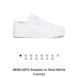Superga 2630 COTU Sneaker in Total White